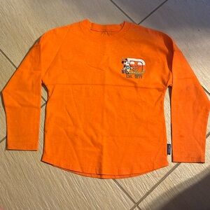 Disney Girls Halloween Spirit Jersey, sparkle orange, girls size small 6